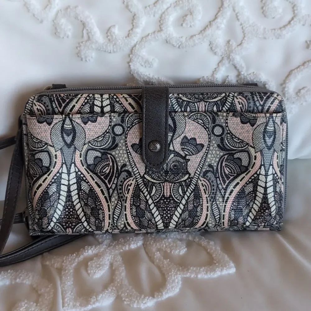 Sakroots Large Smartphone Crossbody Travel Bag 🩶NWOT